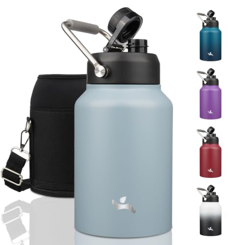 Image of Konokyo 64 oz Insulated Stainless Steel Water Bottle Jug with Handle