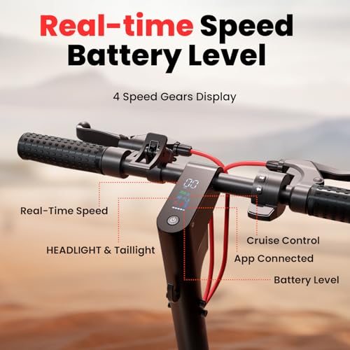 Electric Scooter for Adults, 28 Miles Long Range, 28/25 MPH,