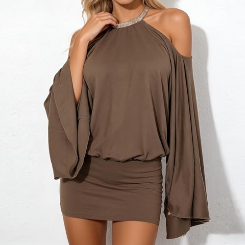 Robe bustier dos nu style Y2K ample et confortable en soirée