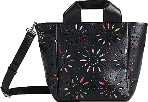 Desigual Bols_dandelion Valdivia Sac de shopping pour femme Noir Taille unique EU, Noir, Taille unique