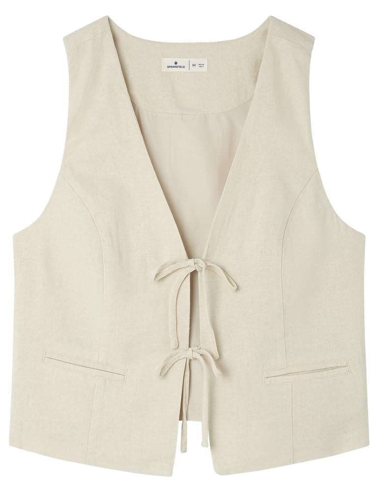 SPRINGFIELD Chaqueta Lino Lazos Mujer