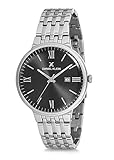 Daniel Klein Mens Wrist Watch (DK12242-3) - Stainless Steel - 42mm Analog Men's Fashion Watches - Japanese Quartz Movement - Roman Numerals - Silver Tone