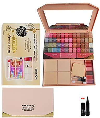 Kiss Beauty Ads Fashion Colour Make-Up Kit 32 Color Eye Shadow Laptop - Multi-Coloured 1