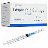 2ml Syringe with 23G 1In Needle - Disposable Individual Packaging (2ML-23G-100PACK)