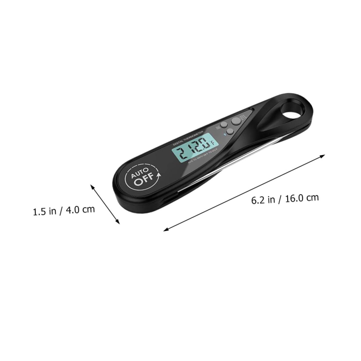 Cabilock 3 Piezas Termómetro De Barbacoa Termómetro Para Carne Freír Parrilla De Comida Termómetro De Alimentos Termómetro Digital Termometro De Carne De Cocina Abdominales Black