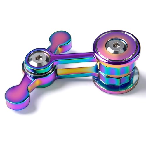 Fidget Spinner for Adults, Metal Silent Figette Office Desk Toy Quiet Cool Gadgets Gifts for Teen Boys Kid Anxiety Stress Relief Calm Down Sensory Autism Autistic ADHD Special Need Must Have Counselor