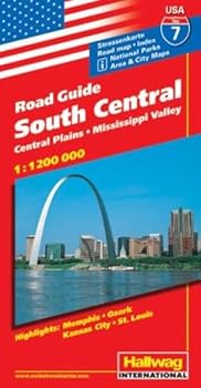Map South central : Central Plains : Mississippi Valley : road guide [German] Book
