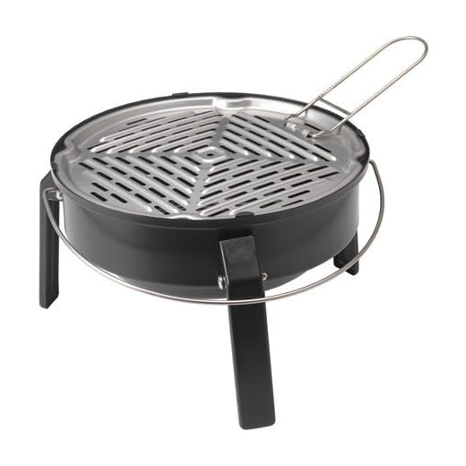 KORPÖN - Kohlegrill, tragbar, schwarz