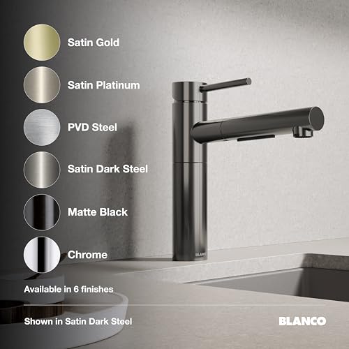 BLANCO 527562 Alta II Low Arc Pull-Out Kitchen Faucet - 1.5 GPM - Satin Dark Steel by Blanco - Image 5