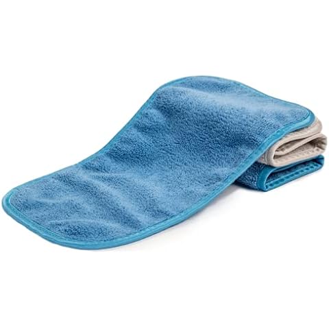 S&T INC. Always Off Reusable Makeup Remover cloths, 6” X 12”, Solid and Print, 3 Pack Cover