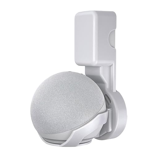 Soporte de pared para Dot 5 y 4 colgador de enchufe con gestion de cables sin tornillos 3