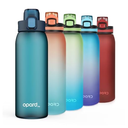Opard 30oz Sports Water Bottle with Leak Proof Flip Top Lid BPA Free Tritan Reusable Plastic for Gym and Outdoor