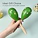 Maracas for Adults Kids Babies, Wooden Maracas Shaker Musical Instrument, Green