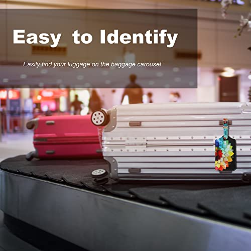 Sodsay 4-Pack Leather Luggage Tags