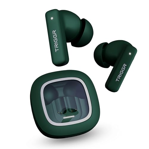 Image of Apex S1 True Wireless Earbuds, 100H Playtime, ZapCharge, Quad MEMS Mic, Power Play Low Latency, IPX4, 360 Spatial Soundstage,Bluetooth v5.3, BassXpand, Dual Pairing (Tiffany Green)