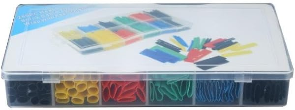 280pcs Heat Shrinkable Tubing PVC Cable Sleeves Kit 1.0 2.0 3.0 4.0 5.0 6.0 8.0 10.0 Diamater 45mm Length - (Color: 280pcs)