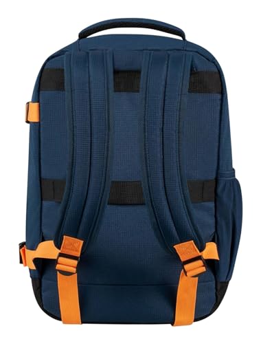 American Tourister Cabin Bag, Multicoloured (Dark Navy/Radiant Orange), EasyJet (36 x 20 x 45 cm-38 L)