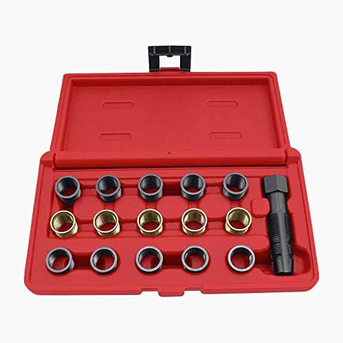 Mekanik 14mm x 1.25 Spark Plug Thread Repair Tool Kit M16 Tap W/Portable Case,Tap Tool,Spark Plug Tool