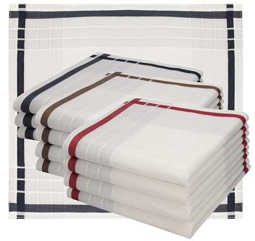 Betz Stofftaschentücher - Herrentaschentücher - Männertaschentücher aus 100% Baumwolle - 40x40 cm - Leo 6 Dessin 3