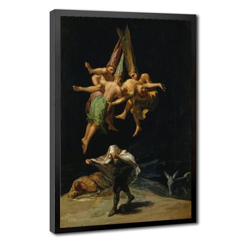 Vol des sorcières Francisco De Goya toile suspendue pour habiller un mur de bureau