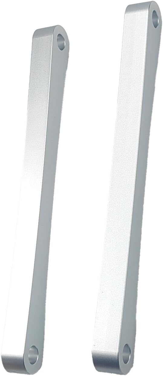 10'' Long Motorcycle Lowering Links Kit Rear Drop Rigid Struts Fit for Harley Sportster 883 1200 Dyna Street Bob Fat Bob Low Rider Wide Glide Switchback (Chrome)