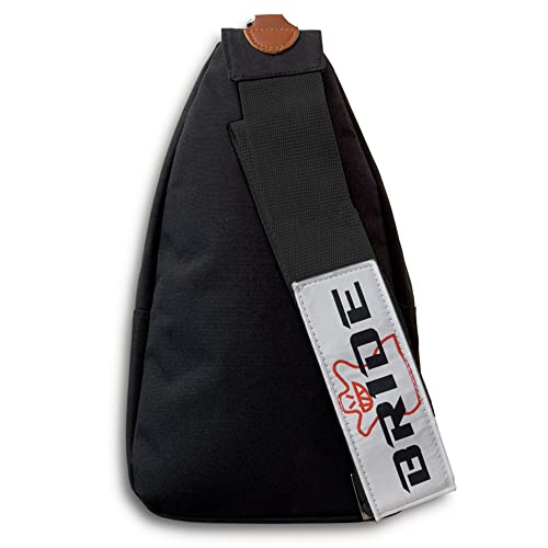 W-POWER JDM Bride Racing Backpack Brown Bottom with Adjustable Straps, Gradation Crossbody Shoulder Daypack (Bride Strap - Black)3