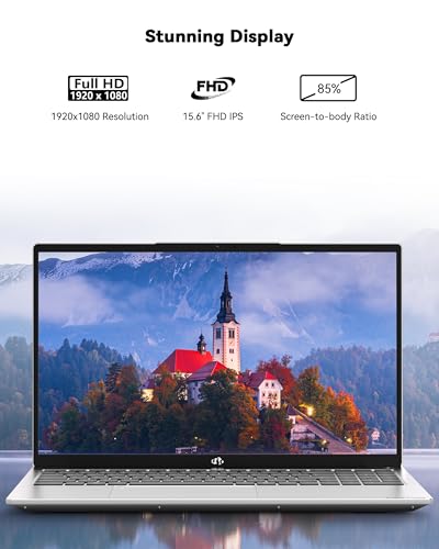 Image of NIMO 15.6'' IPS FHD-Laptop, 16GB RAM 512GB SSD AMD Ryzen 5, 4 Cores Up to 3.7GHz Student Computer with 2 Years Warranty, 65W Type-C, Fingerprint, Backlit Keyboard, BT5.2