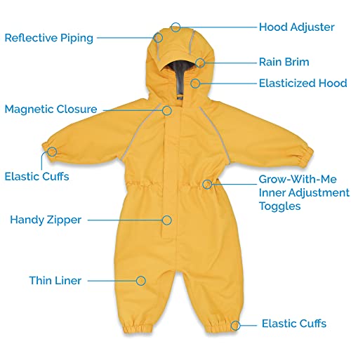 Jan & Jul Toddler Rain Suit For Girls Boys With Breathable Coverall thumb #2