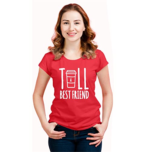 Image of Hangout Hub | Women Tshirts | Tall Short Best Friends | Set of 2