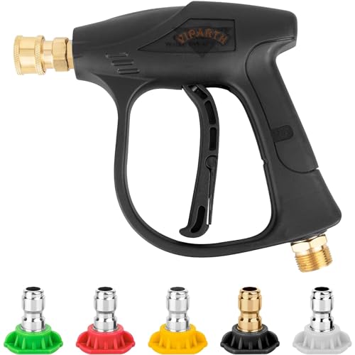Image of metal Premium Pressure Washer Water Spray Gun With Quick Connector And Nozzle set Pressure Washer