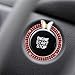 For Car Ignition Button Decoration Ring with For Crystal Style and One Click Start Accessory Features Zinc Alloy Construction and Rhinestone Accents (Red)