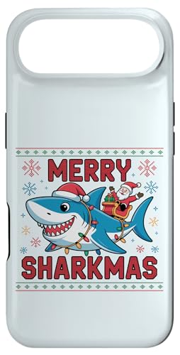 Merry Sharkmas AO[Z[^[ T^ CfBO V[N Cgt X}zP[X iPhone Air p