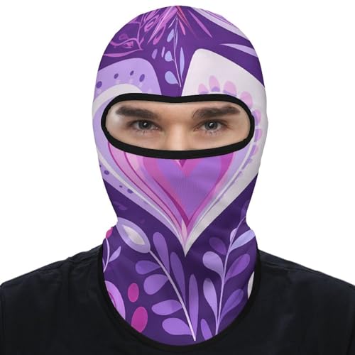 Balaclava para Hombre y Mujer con Diseño de Corazón, Máscara de Ski para Cubrir Toda la Cara para Ciclismo miniatura 1