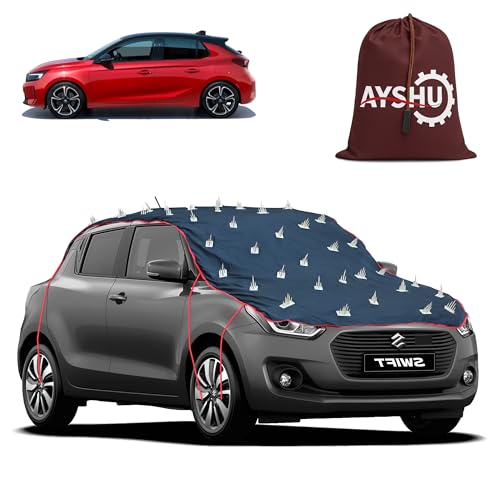 Image of AYSHU Water-Resistant Spike Car Cover for Opel Corsa - Protects from Dogs, Monkeys, Dust, Sunlight & UV - Full Roof Universal Fit