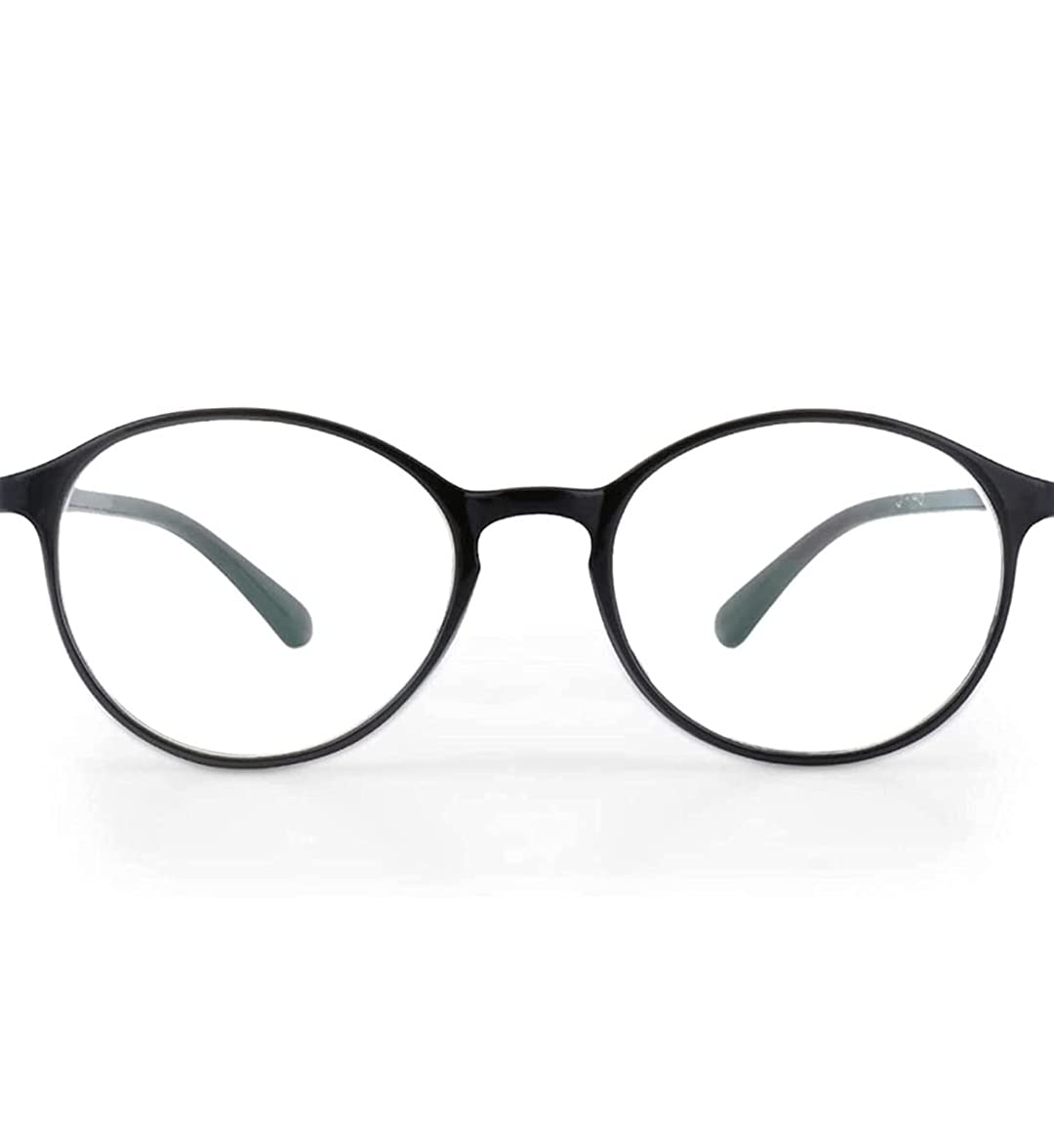 D2-Mart Premium BlueRay Cut Lens UV-420 with Antireflection Frame Unisex Round Glasses For All Digital Screens [LAPTOP, TV, MOBILE] (50 mm, BLACK, Free Size, Matt body).