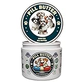 Shih Tzu Dog Treats to Wrap Pills (+100 Breeds) Jar of Non-Sticky Moldable Paste Made of Real Human Grade Dog Peanut Butter Treat, Food or Gift to Hide Dogs Pills (60 Servings)