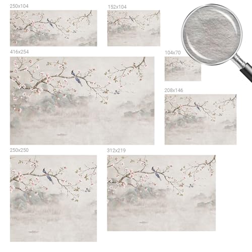 Papier peint paysage oriental impression haute qualité 250x250