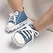 Newborn Baby Girls Boys Canvas Shoes Infant Soft Sole Slip On First Walkers Sneaker Toddler Flat Lazy Loafers High Top Crib Moccasins Shoe (A/Light_Blue,0-6 Months)