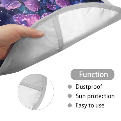 Image of Sunset Scenery Steering Wheel Sunshade Car Interior Design Sun Shade for UV Protection Removable Automotive Accessories Easy Installation Universal Vehicle Accessories