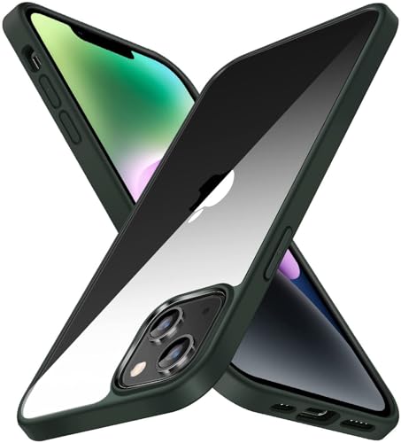 Image of mobistyle Designed for iPhone 15 Plus | Enhanced Metal Camera Guard | Phone Back Cover Case for iPhone 15 Plus (Green)