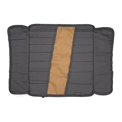 Dickies Small Wrench/Screwdriver Organizer Roll For Mechanics, 16 Tool Pockets, Durable Canvas Construction, 13.5 In. X 12.75 In. Unrolled, Grey/Tan #TOP3