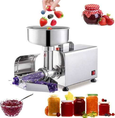 Exprimidor de alimentos de acero inoxidable 304, máquina comercial para kétchup de fresa, motor de cobre puro de 450 W, para kétchup enlatado, salsas, etc.,220V