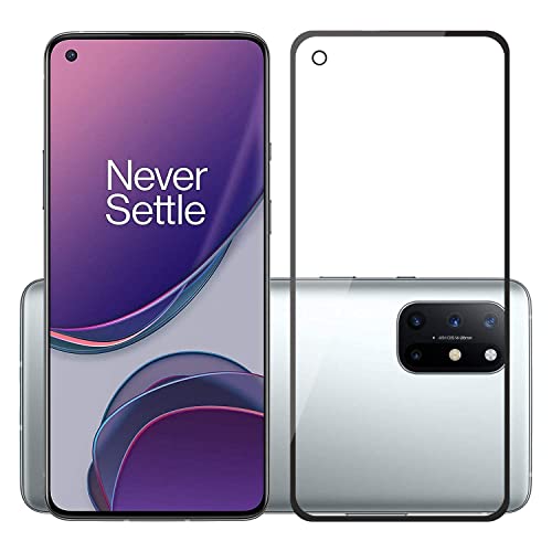 Image of OCTRIX Tempered Glass for Oneplus 9 / 9R / 8T Screen Protector Guard, Full Glue Clear Easy Install Kit, Case Friendly, Pack of 1