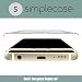 Produktbild Simplecase Panzerglas passend zu Samsung Galaxy S6 Edge , FULL SCREEN Premium Displayschutz , 100% Abdeckung , Optimaler Schutz , Extra Härtegrad 9H , Gold - 1 Stück
