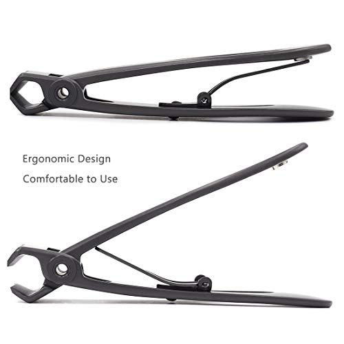 SZQHT Ultra Wide Jaw Opening Toenail Clippers Nail Clippers for Thick Nails Cutter for Ingrown Manicure Set,Pedicure Kit,Men & Women (Gray) - Thumbnail 4
