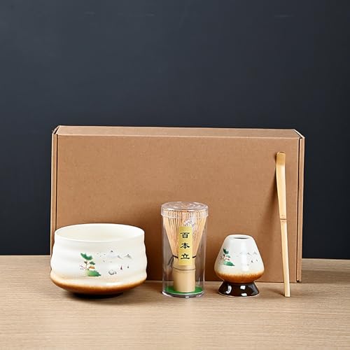 POWLAB Matcha Tea Set Bamboo Tea Spoon Indoor Drinking tea Brewing