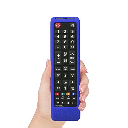 Samsung Tv Remote Case Sikai Shockproof Silicone Cover For Samsung Bn59-01315A Bn59-01199F Aa59-00666A Aa59-00741A Bn59-01301A Remote Skin-Friendly Washable Anti-Lost With Remote Loop (Blue) #TOP3