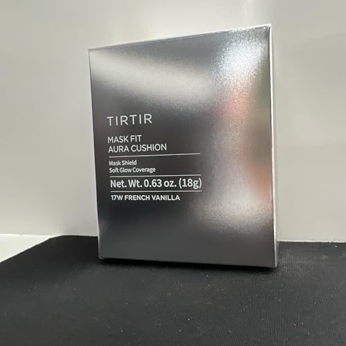 Image of TIRTIR Mask Fit Aura Cushion Foundation, Full coverage, Skin fit, Satin Glow Finish, Korean Cushion Foundation #17W FRENCH VANILLA| 18g