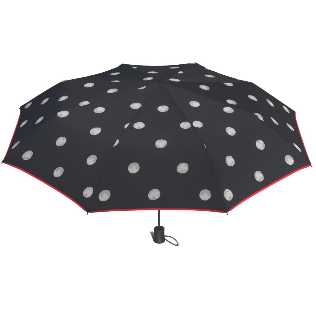 Happy Rain Paraguas plegable de mujer - Sistema Antiviento- Automático- Ligero-Práctico- Topos -Diámetro 94cm