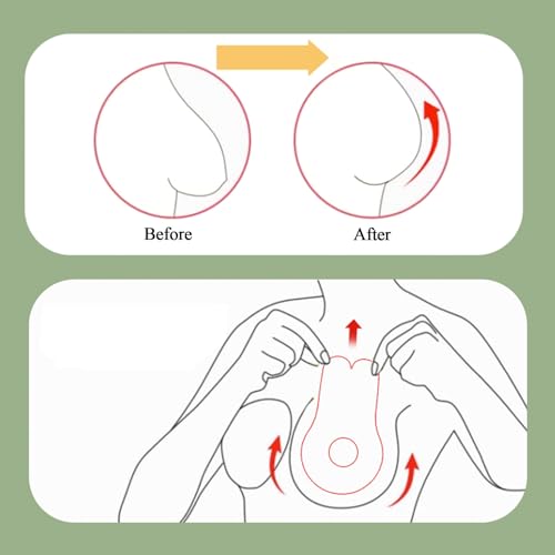 40 Pieces Disposable Pasties Nipple Covers with Lift, Invisible Nipple Petals Beige4